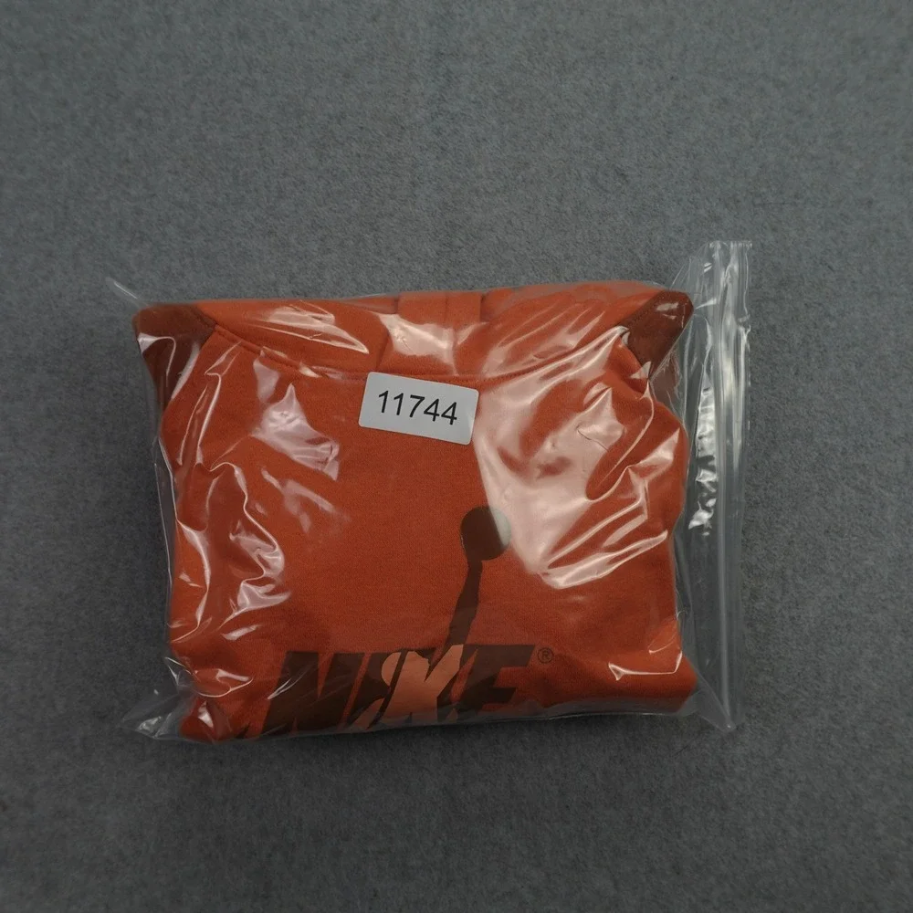 Jordan Hoodie Boys Youth XL Orange Brown Colorblock Jumpman Nike Air Pullover‎